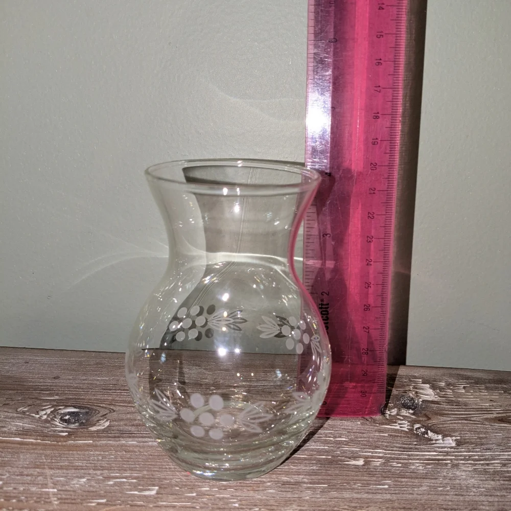 Vintage Stylesetter St Paulo Floral Etched Crystal ~4